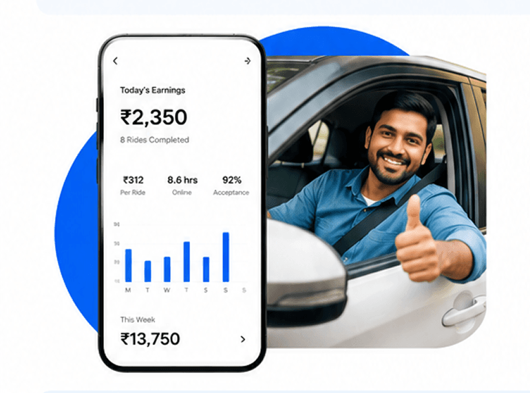 Drive with Go Mobility — track your earnings in the Go Captain app